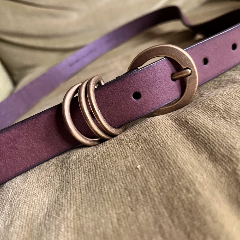 frye leather brown belt